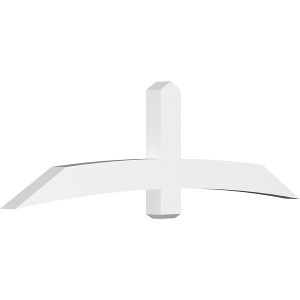 Ekena Millwork Bellingham Architectural Grade PVC Gable Bracket, 84"W x 24 1/2"H x 4"D x 6"F, 7/12 Pitch GBP084X25X0406BEL00 - main